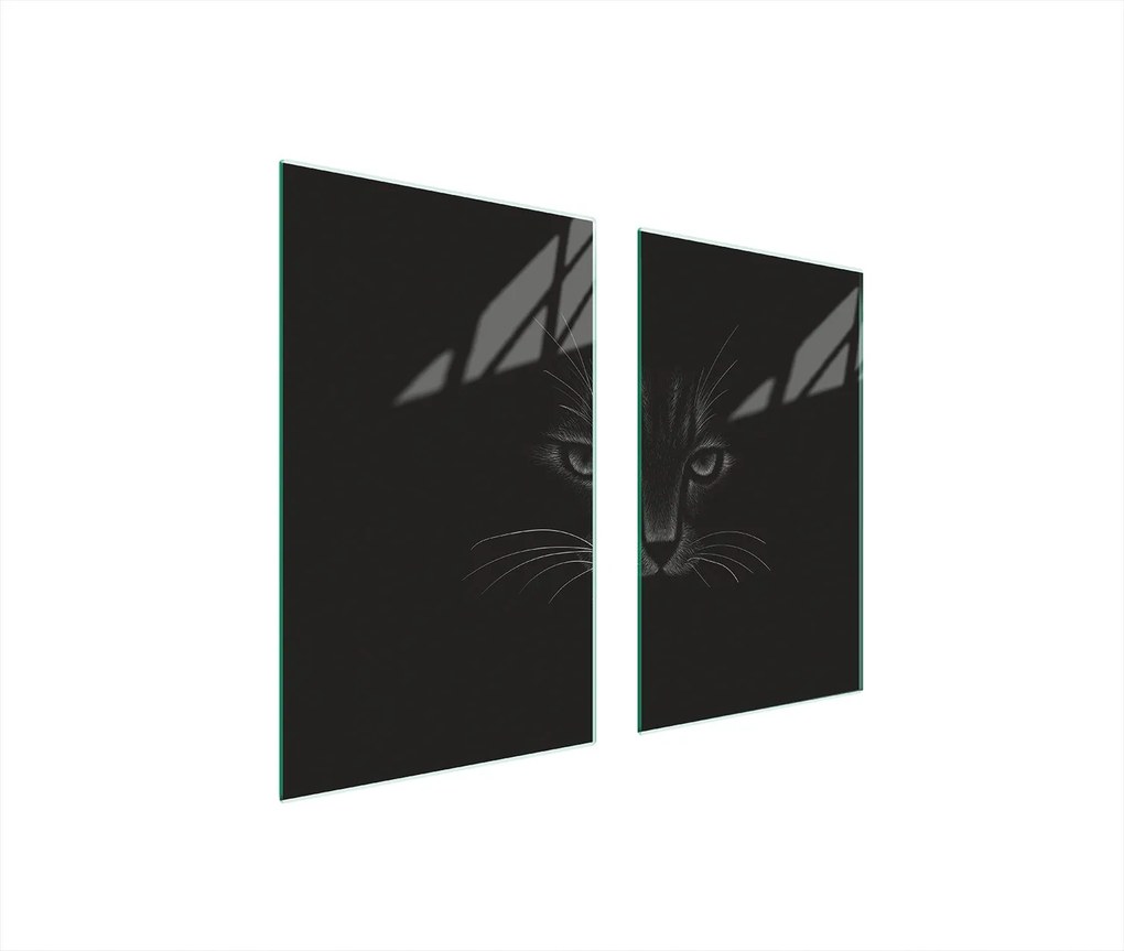 Üveg Tűzhelyvédő Főzőlap 75x52 Macska Edzett Üveg