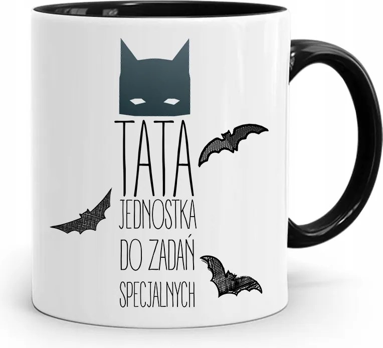 Fekete Bögre Apák Napjára Különleges Feladatokhoz, fényképes nyomtatással