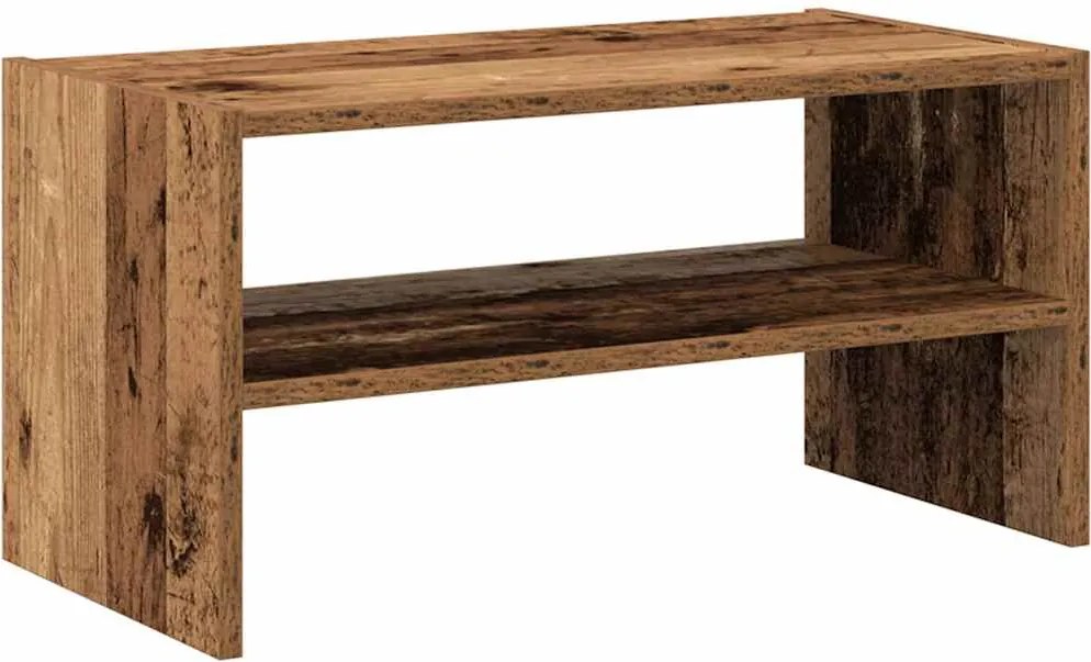 vidaXL antik fa színű cipőtartó állvány halmozható 60 x 30 x 30,5 cm