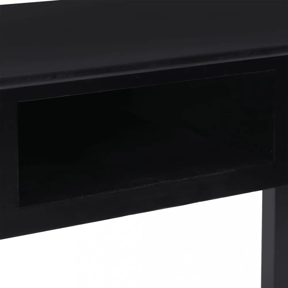 fekete tömör császárfa íróasztal 108 x 45 x 76 cm