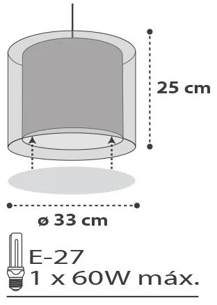 Dalber D-41412E - Gyerek csillár CLOUDS 1xE27/60W/230V