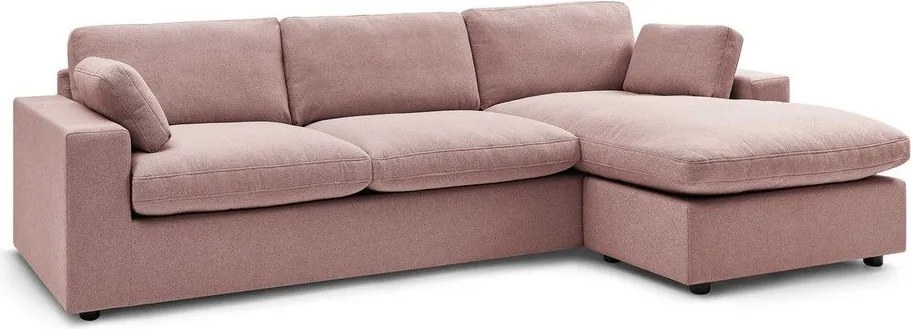 Rózsaszín sarokkanapé Belair – Bobochic Paris