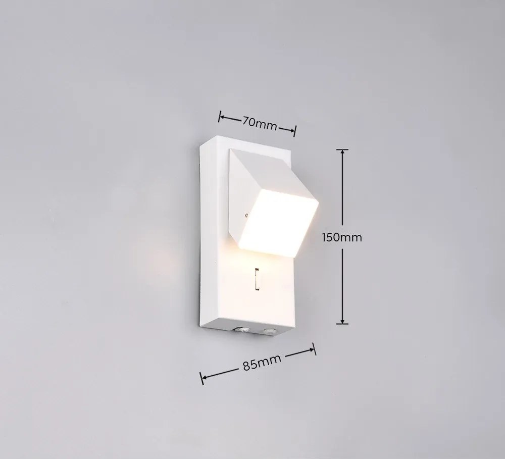 Fehér LED fali lámpa Raglan – Trio