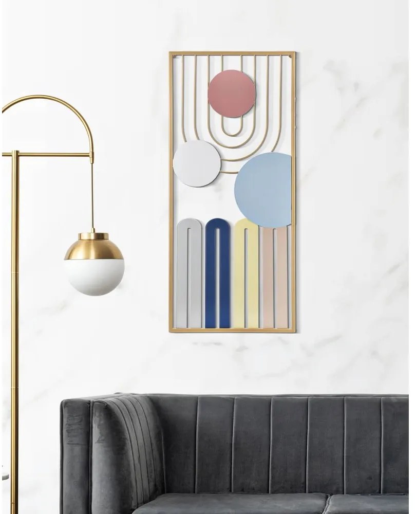 Fém fali dekoráció 37x84 cm Colorful – Mauro Ferretti