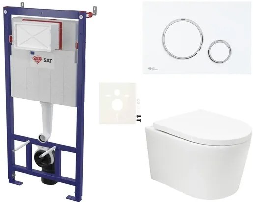 Fali WC szett SAT BREVIS előtétfalas szereléshez SIKOSSBRTOR76K