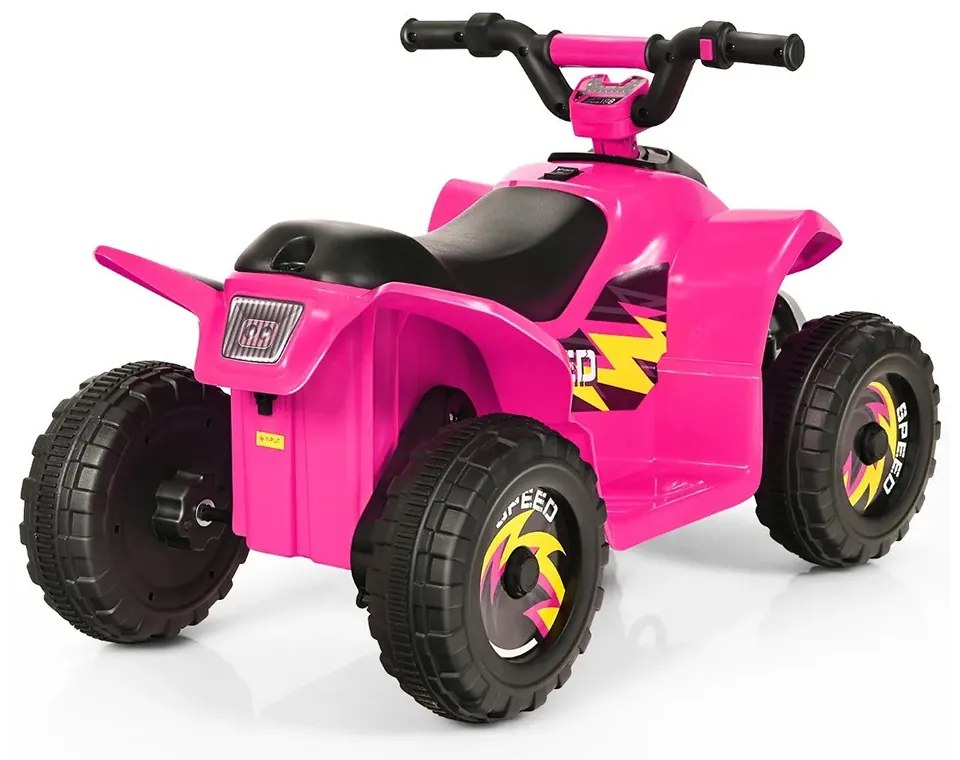 Akkumulátoros gyermek quad, rózsaszín