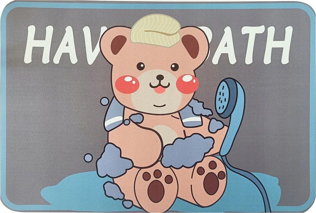 Gyorsan száradó, csúszásgátló, nedvszívó fürdőszobai szőnyeg, nagy méretű 60x40