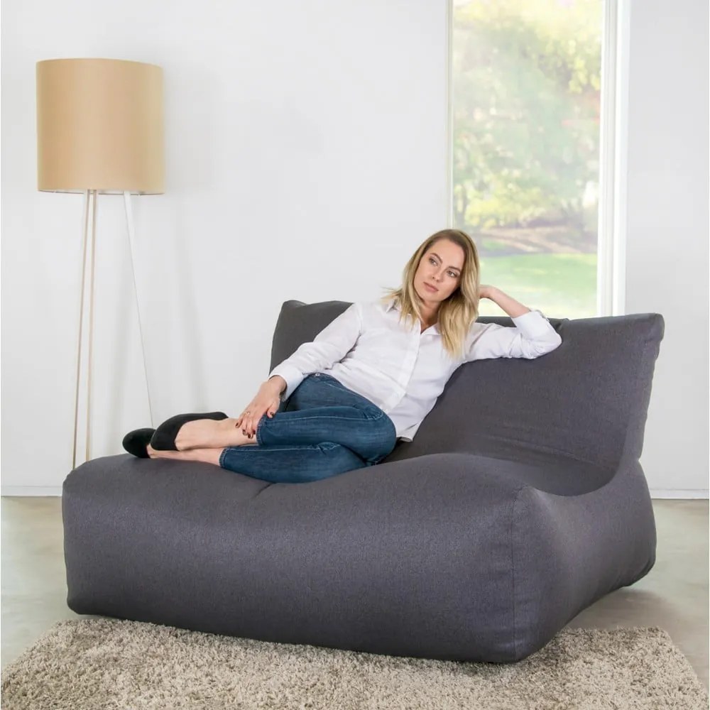 Világosszürke babzsákfotel Sofa Lounge – SLOWDOWN