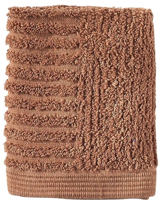Terrakotta színű frottír pamut törölköző 30x30 cm Classic – Zone