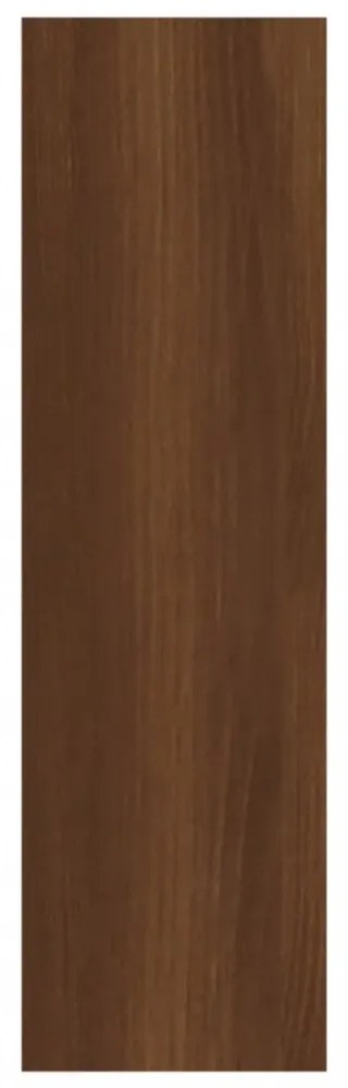 barna tölgy színű szerelt fa fali polc 75 x 16 x 55 cm