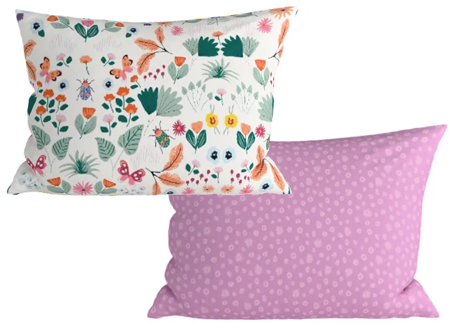 Szett 2 db díszpárnahuzat LUNETTA 40x60 cm, rózsaszín