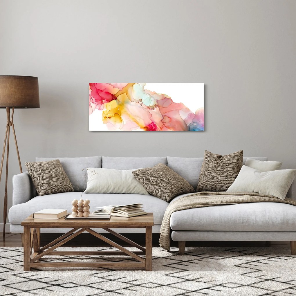 Kép - Tinta absztrakció (120x50 cm)