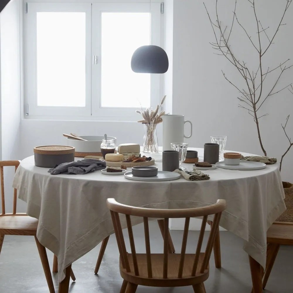 Barna agyagkerámia szervírozó tál Redonda – Costa Nova