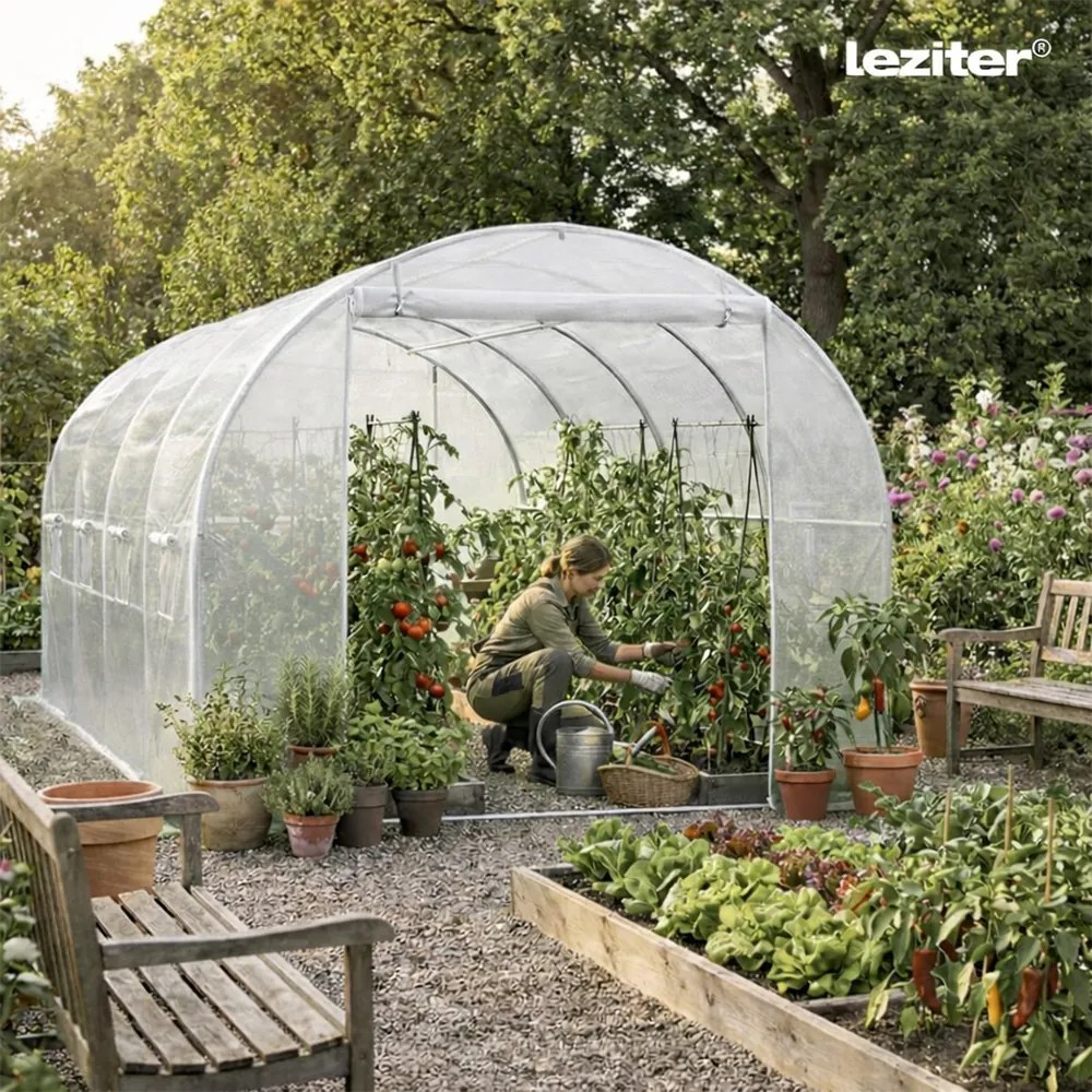 Fóliasátor 200x250x400 cm erősített vázzal+fólia