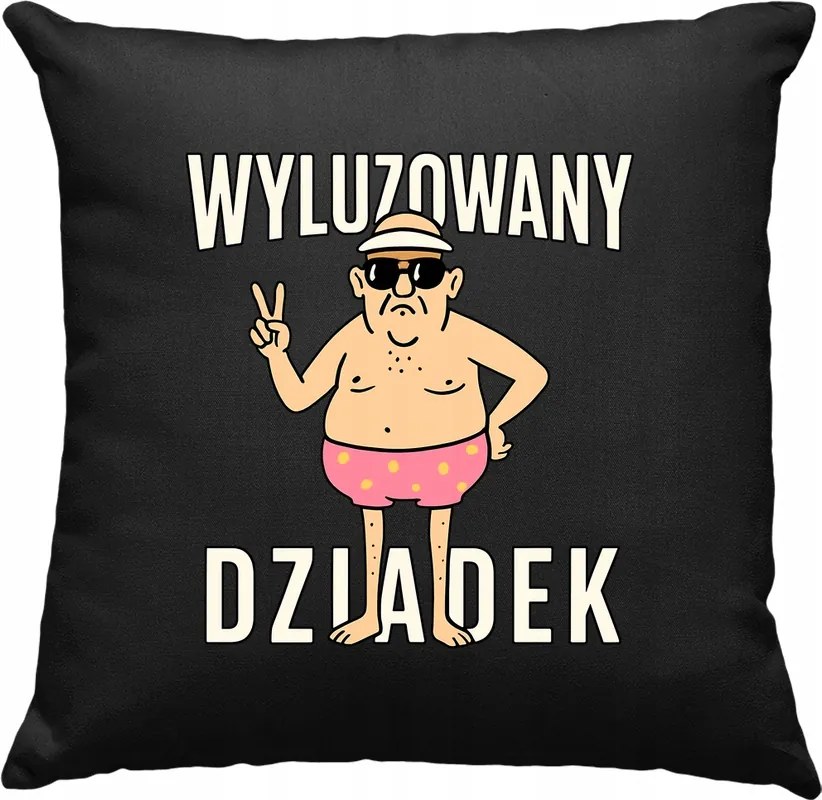 Nagypapa Laza párna, fekete