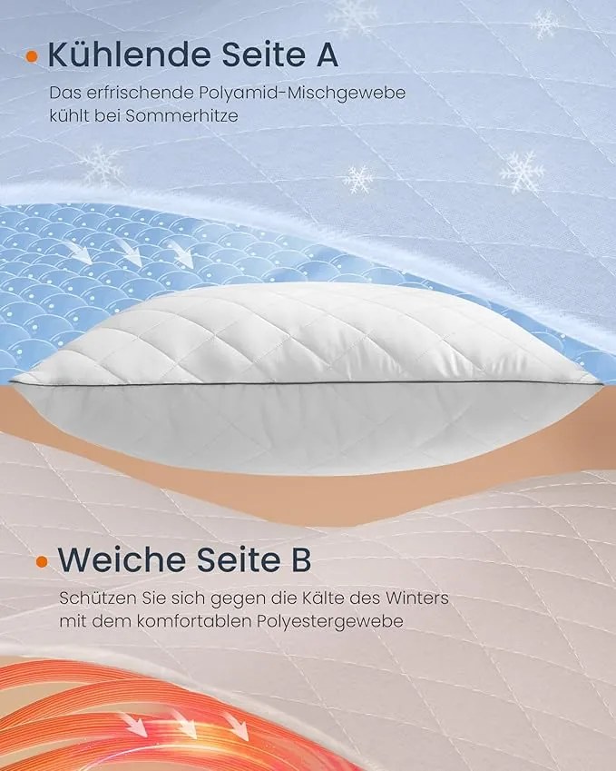 Párnaszett 2 darabos, megfordítható, 80 × 80 cm