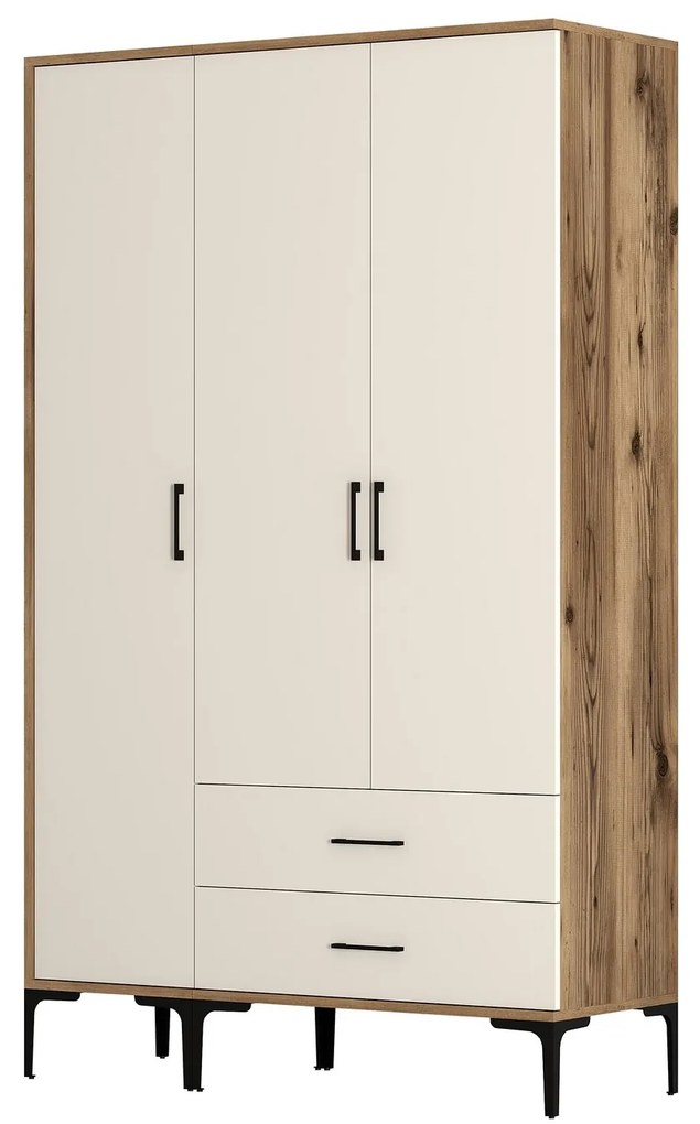 Ruhásszekrény Kiara ST (dió + krém). 1088346