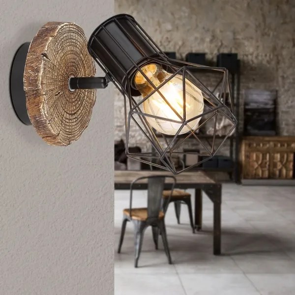 Globo 54017W-1 - PRISKA fali spotlámpa 1xE27/60W/230V