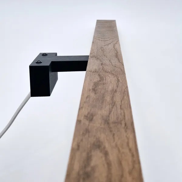 Brilagi-LED Fürdőszobai tükörmegvilágítás WOODY MIRROR LED/15W/230V IP44 tölgy/fekete