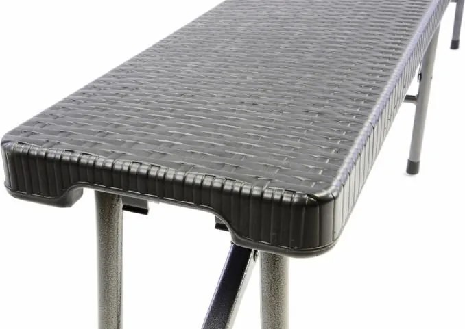 GARTHEN Kempingpad 180 cm fekete