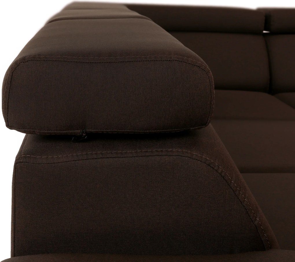 Ülőgarnitúra, szövet csoki, SEGORIA LUX