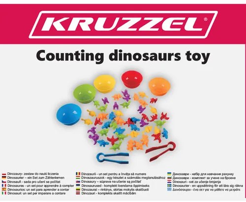 Dinoszauruszok - számolás tanulási készlet 22496