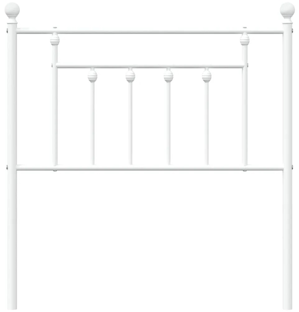 fehér fém fejtámla 80 cm