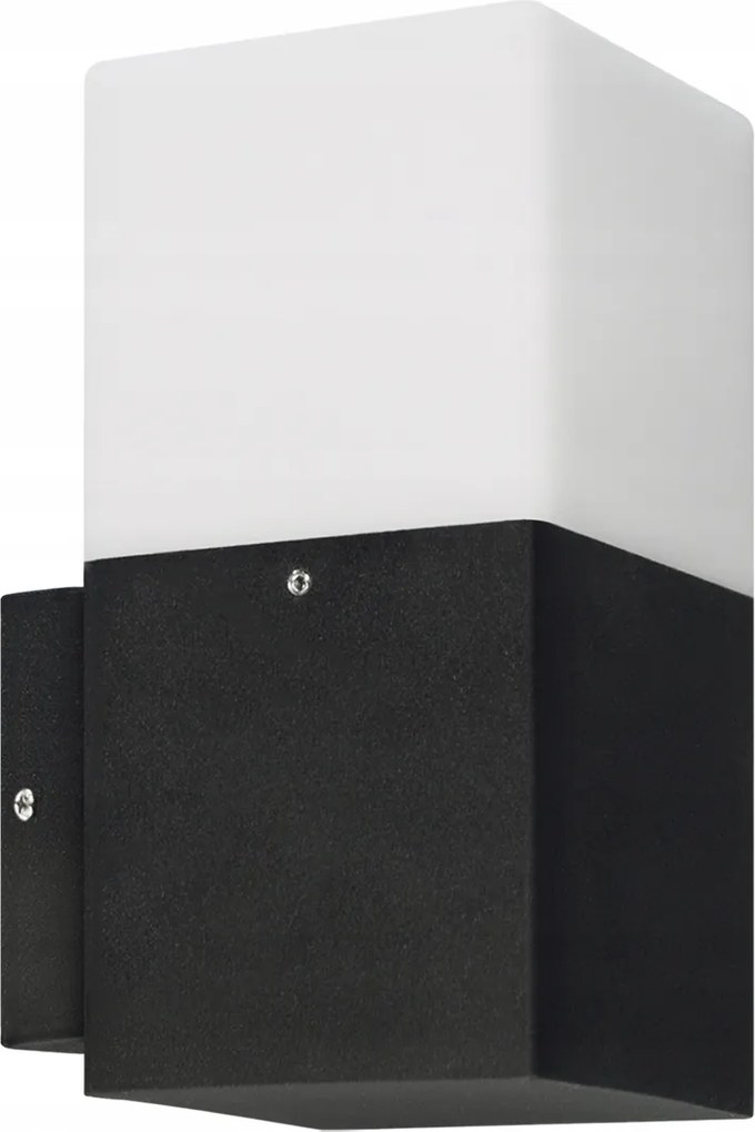 Kültéri kerti homlokzati fali lámpa Gryf E27 D IP54 fekete