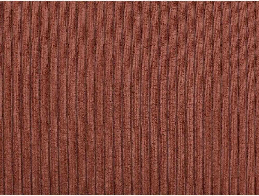 Téglavörös kordbársony kanapé modul (variálható sarok) Nihad modular – Bobochic Paris