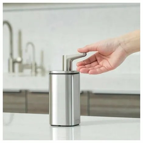 Simplehuman Pulse szappan- és fertőtlenítőszer-adagoló 295 ml, rozsdamentes acél, S