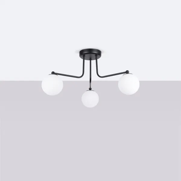 Sollux SL.1662 - Csillár rúdon ASTRAL 3xG9/8W/230V fekete