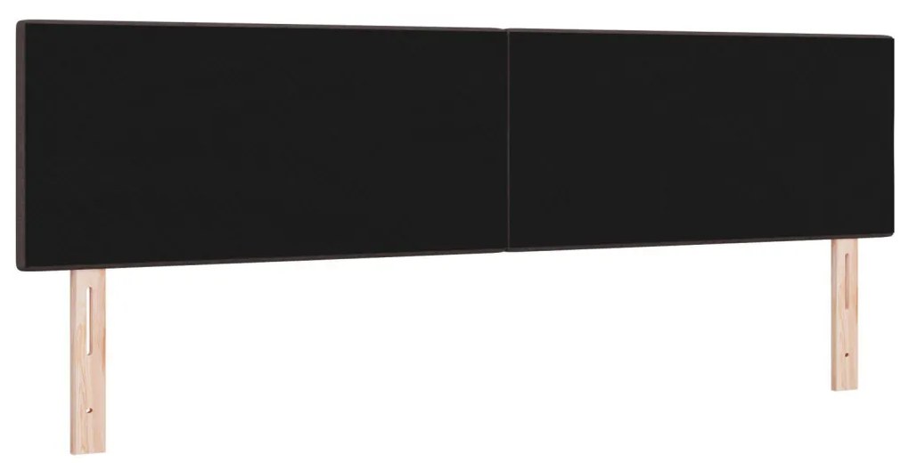 Fejtámla Gombos Kárpitozott Sötétbarna 180 cm