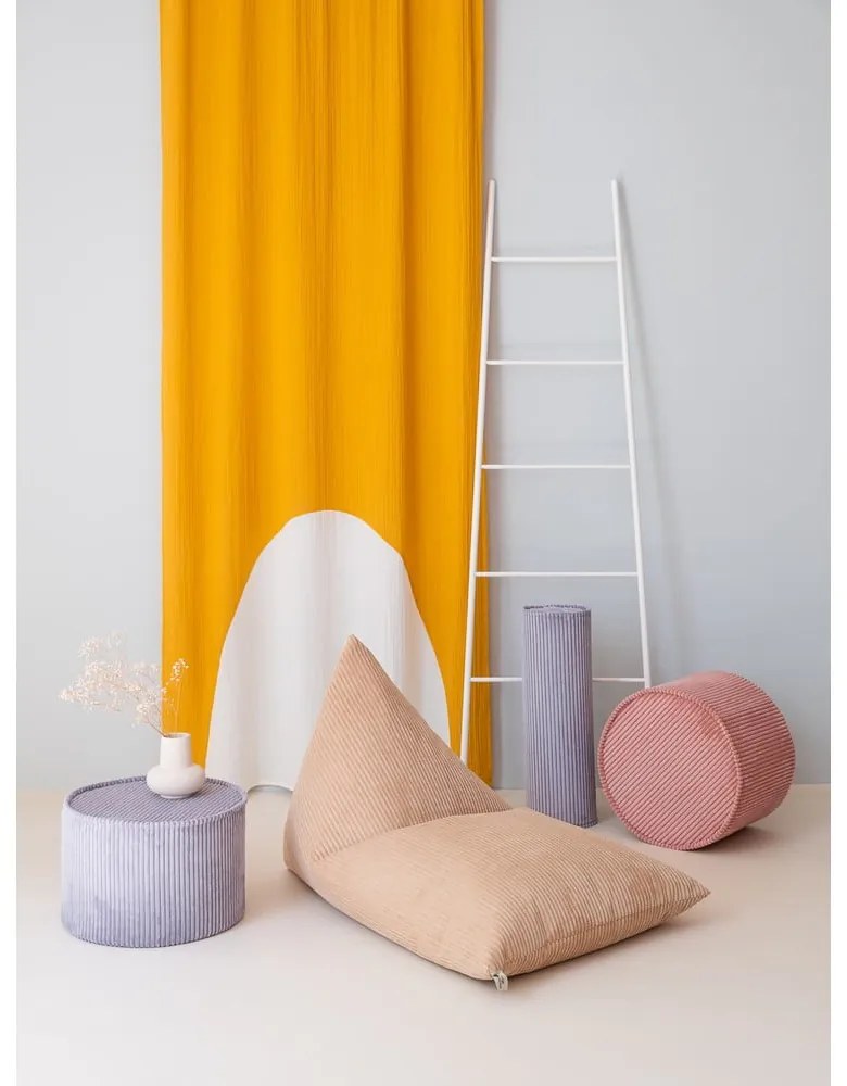 Világosbarna kordbársony gyerek babzsákfotel Big Lounger – Wigiwama