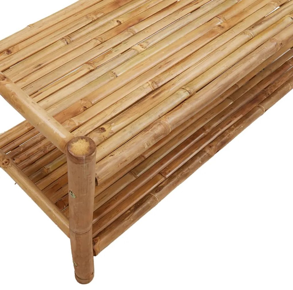 bambusz ruhaállvány polcokkal 103 x 40 x 183 cm