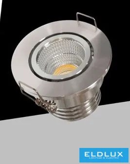 UNIVERSO Mini spot lámpatest 3w 3000k 270lm 30° IP20 Króm D52x40mm Kivágás:D45mm