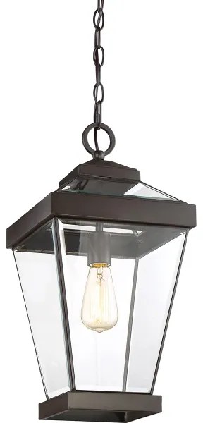 Quoizel QZ-RAVINE8-L - Kültéri csillár láncon RAVINE 1xE27/60W/230V IP23 barna