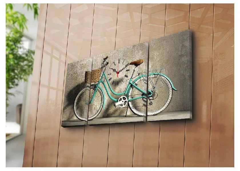 Kolo dekoratív falióra, 84 x 45 cm