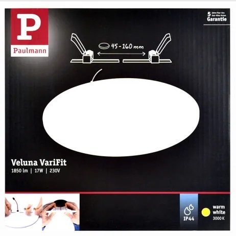 Paulmann 92389 - LED/17W IP44 Fürdőszobai beépíthetó lámpa VARIFIT 230V