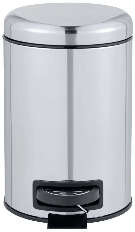 Leman Shiny ezüstszínű pedálos szemetes, 3 l - Wenko