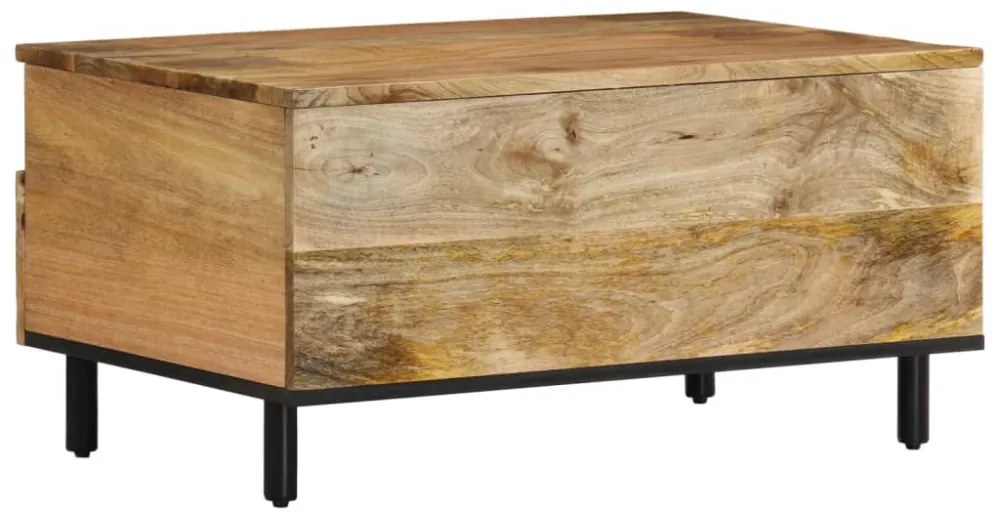 tömör mangófa dohányzóasztal 80 x 54 x 40 cm