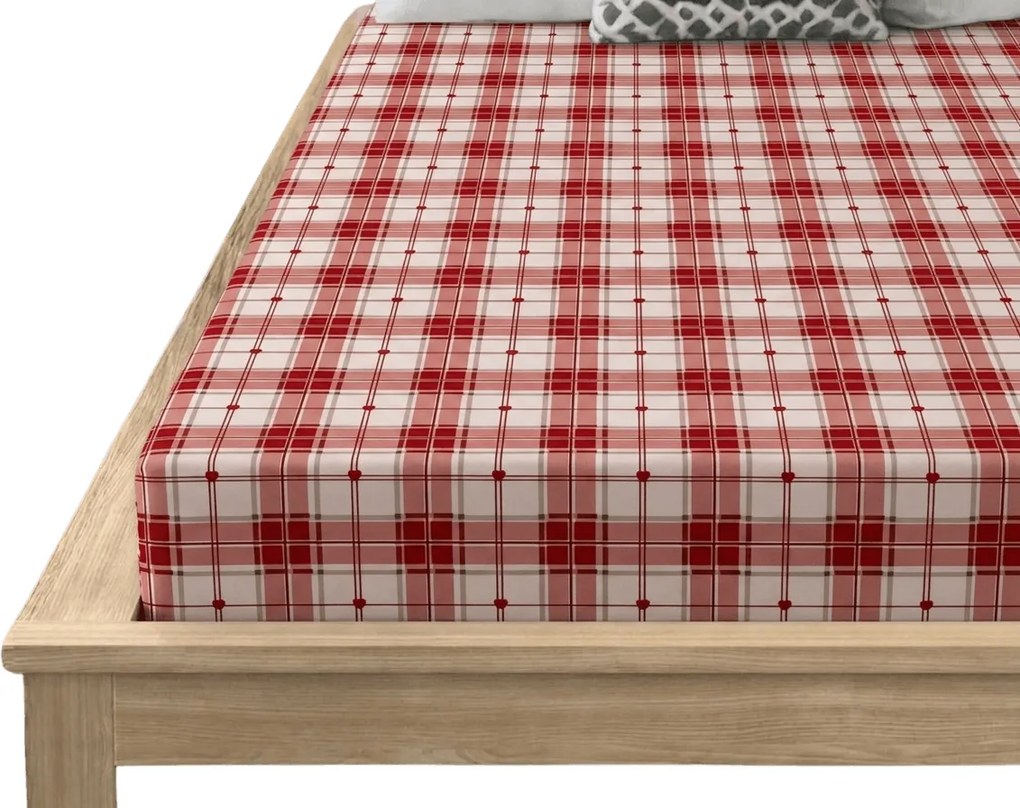 Mikroszálas lepedő TARTAN HEART színes 180x200 cm