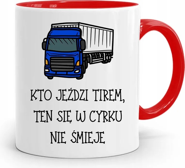 Sofőr Tira Bögre Piros Ajándék fényképes nyomtatással