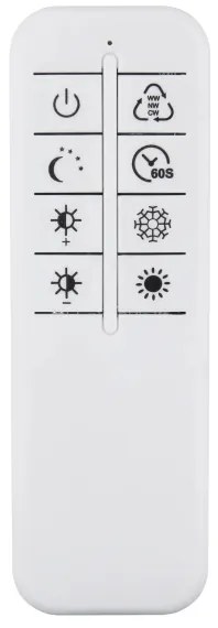 Globo 48466B-40-LED Dimmelhető mennyezeti lámpa INVERTINA 40W/230V 2700-6500K 70x80,7cm+távirányító