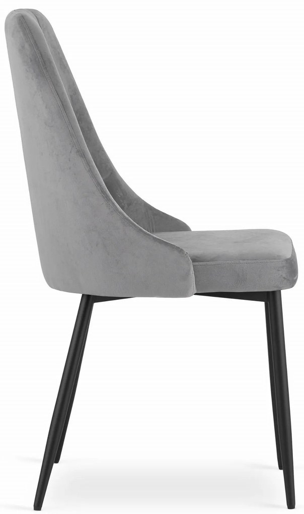 Akció világosszürke bársonyos étkezőszék IMOLA II. osztály