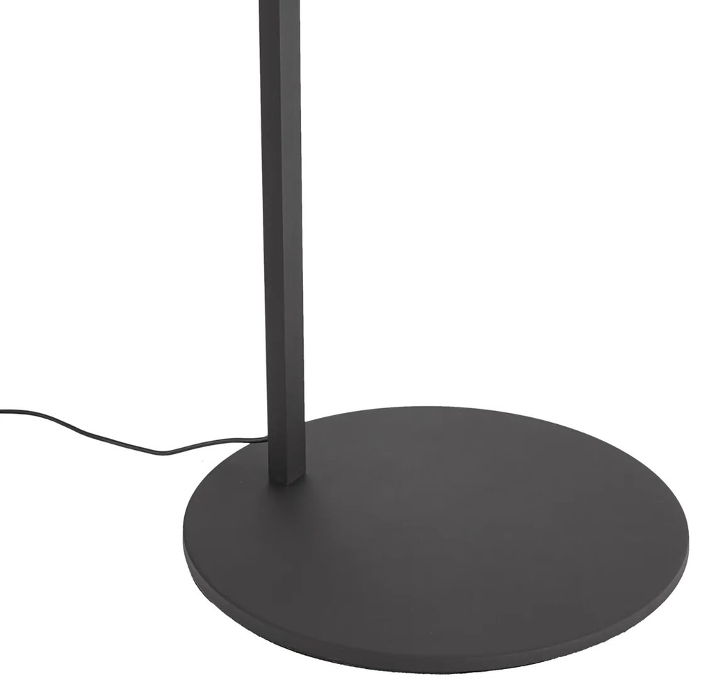 Modern fekete ívlámpa LED-del és érintődimmerrel - Arlow