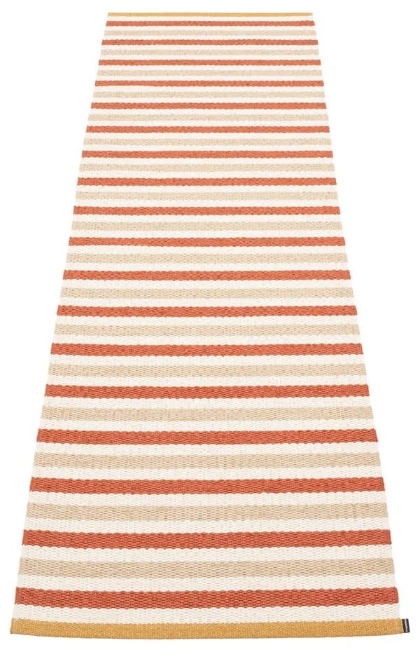 Téglavörös-krémszínű kültéri-beltéri futószőnyeg 70x240 cm Teo Brick – Pappelina