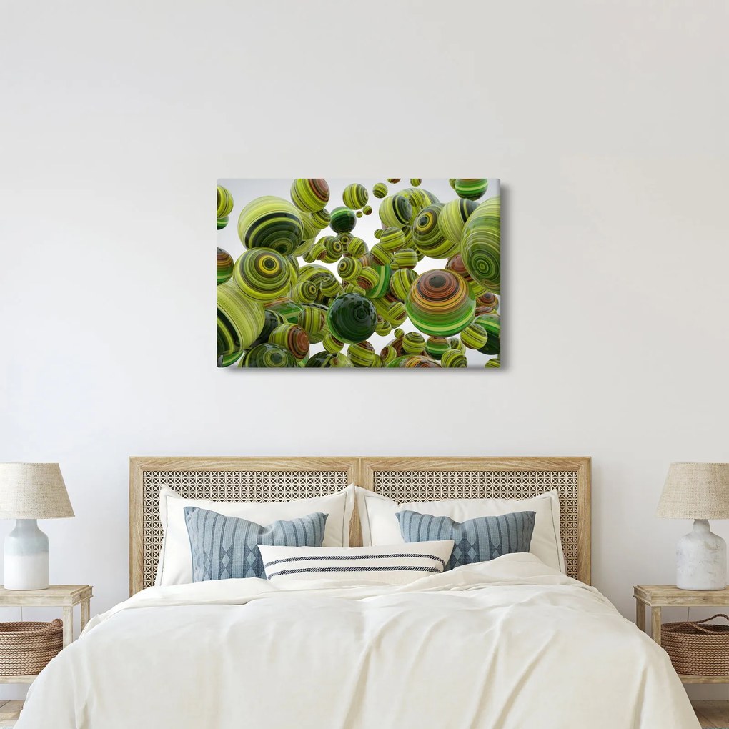 Csíkos gömbök képe (90x60 cm)