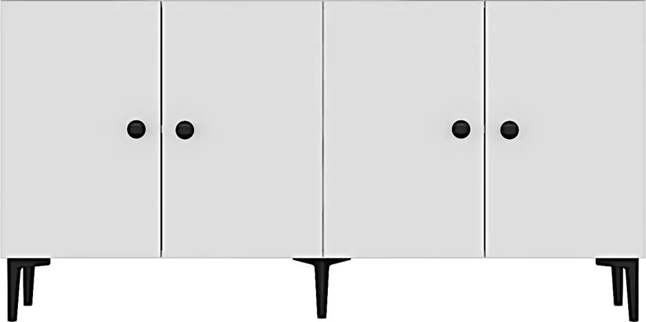 Pella komód, fehér, 150 cm