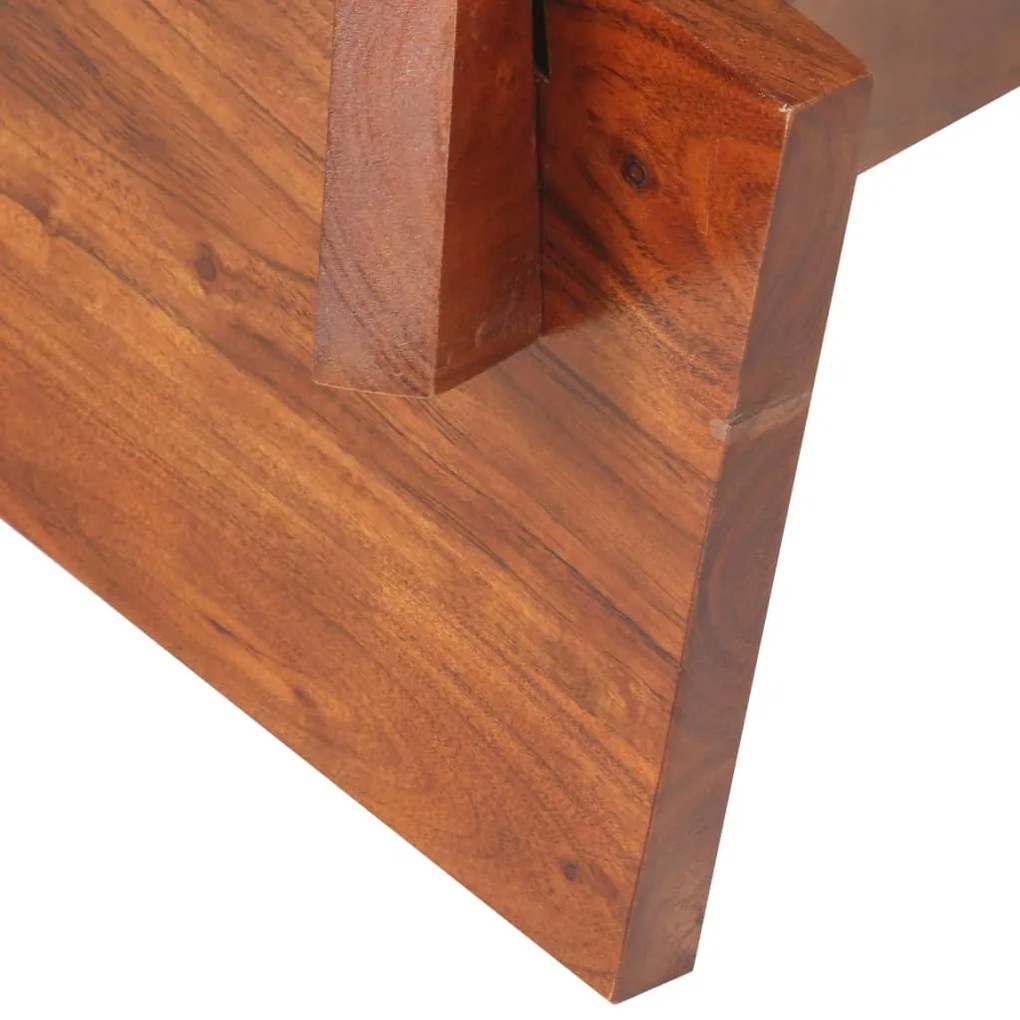 tömör akácfa dohányzóasztal 60 cm