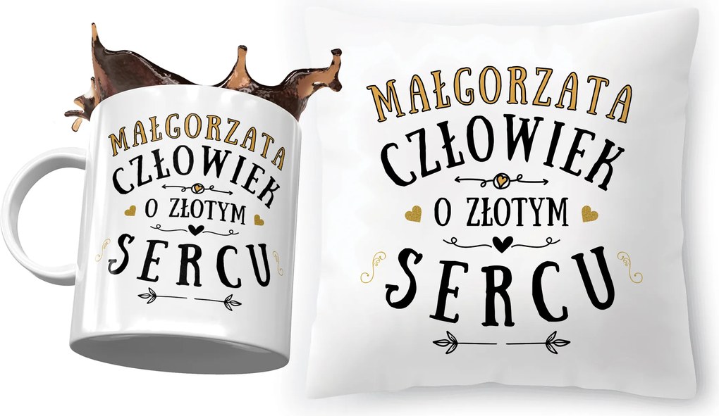 Margit párna ajándék bögre szett fényképes nyomtatással